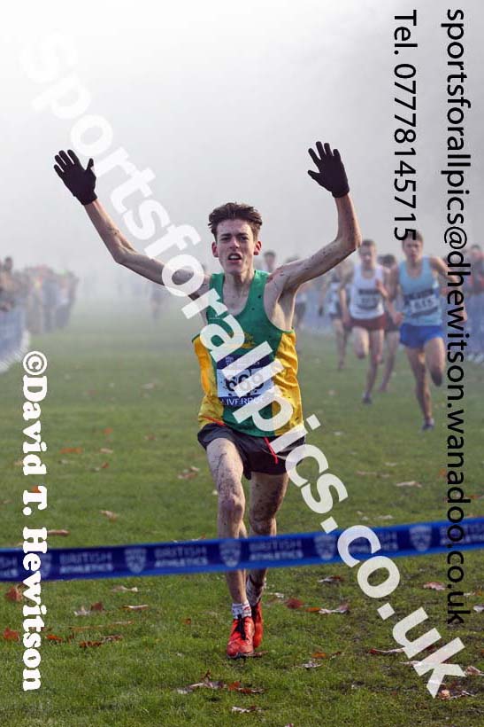 Mens under-17s, European Cross Country Trials, Sefton Park, Liverpool. Photo: David T. Hewitson/Sports for All Pics